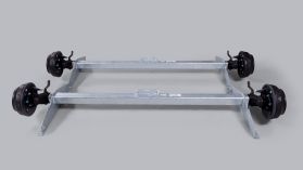 2x Torsionu vērpes ass 3500kg