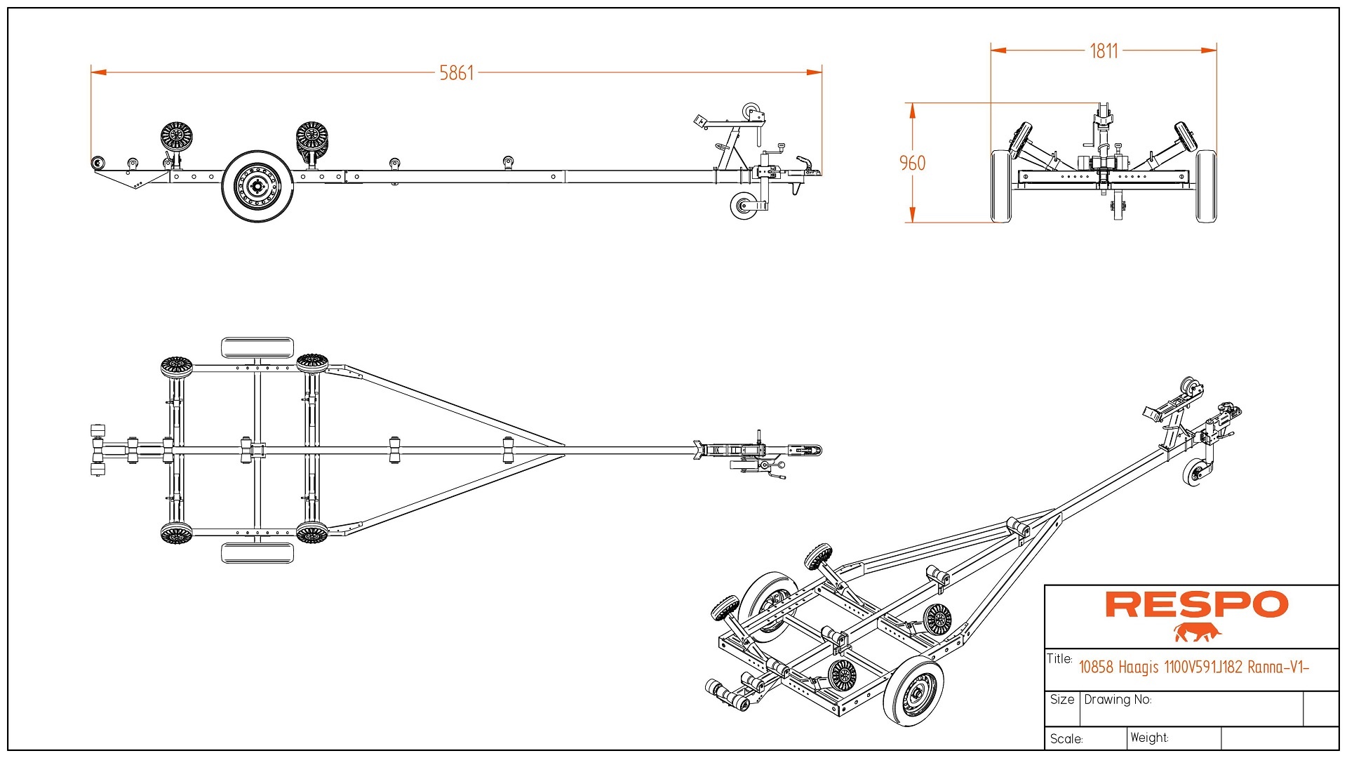 1350V591J182 Harbor trailer