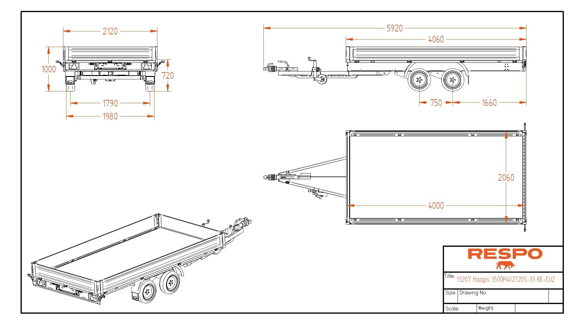 3500P402T205 Platforma