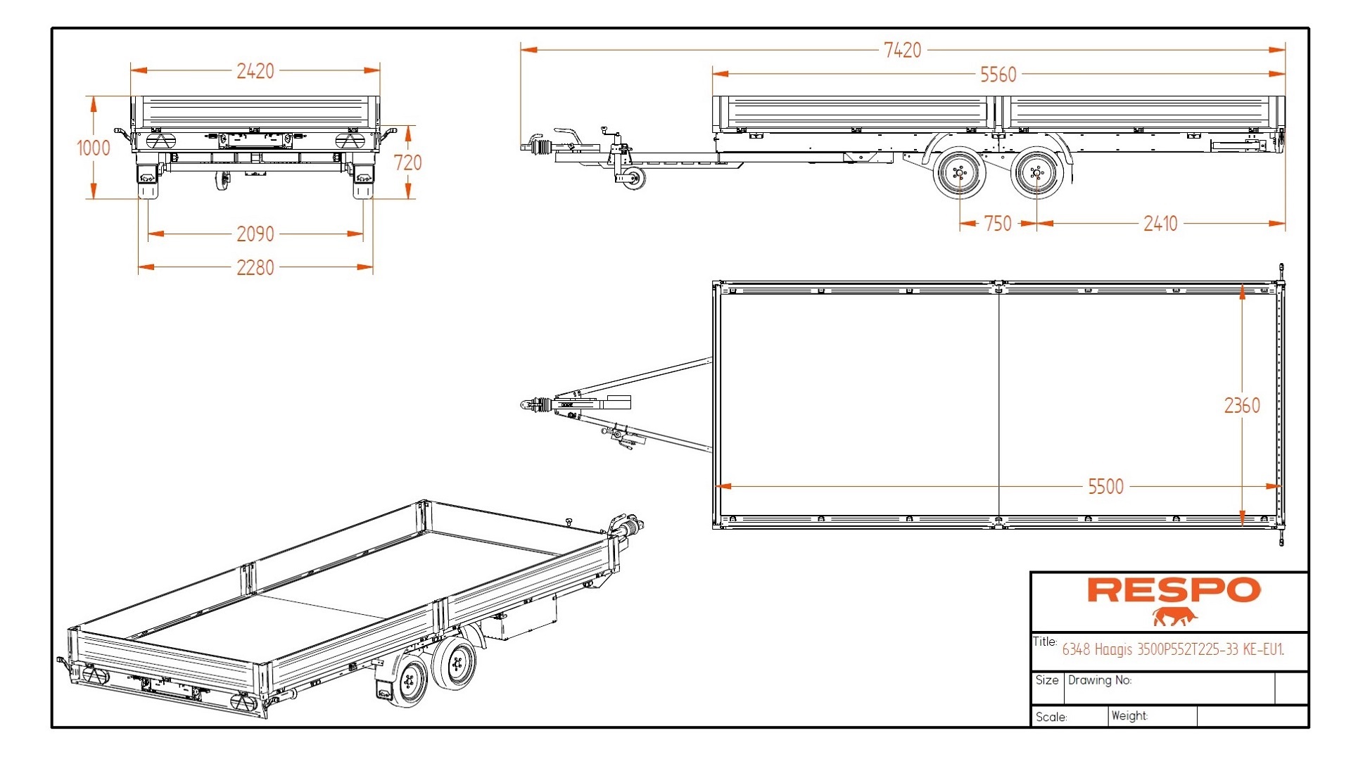 3500P552T225 Platforma (ar piederumiem)